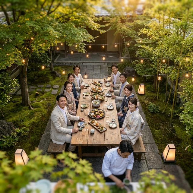 AI Generated Garden Party